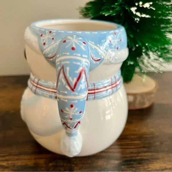 Pier1|Winter Ceramic Hand-Painted Handcrafted Pigeon Themed Mug Coffee Cocoa NEW - Picture 4 of 6